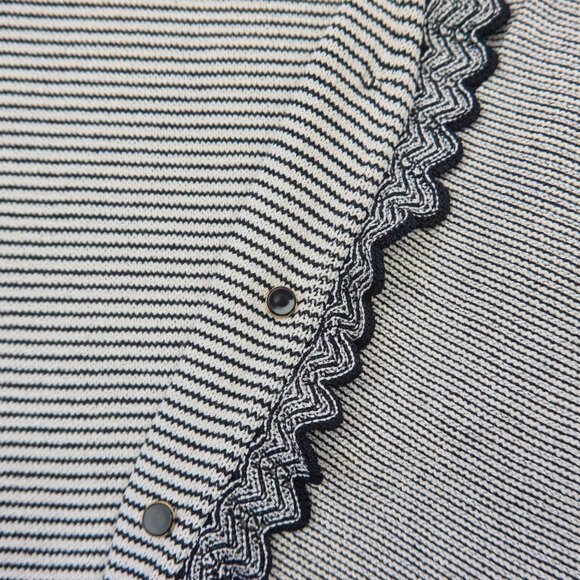 St John Collection by Marie Gray Wool Blend Knit Open Front Cardigan, Size 10 - Picture 7 of 10